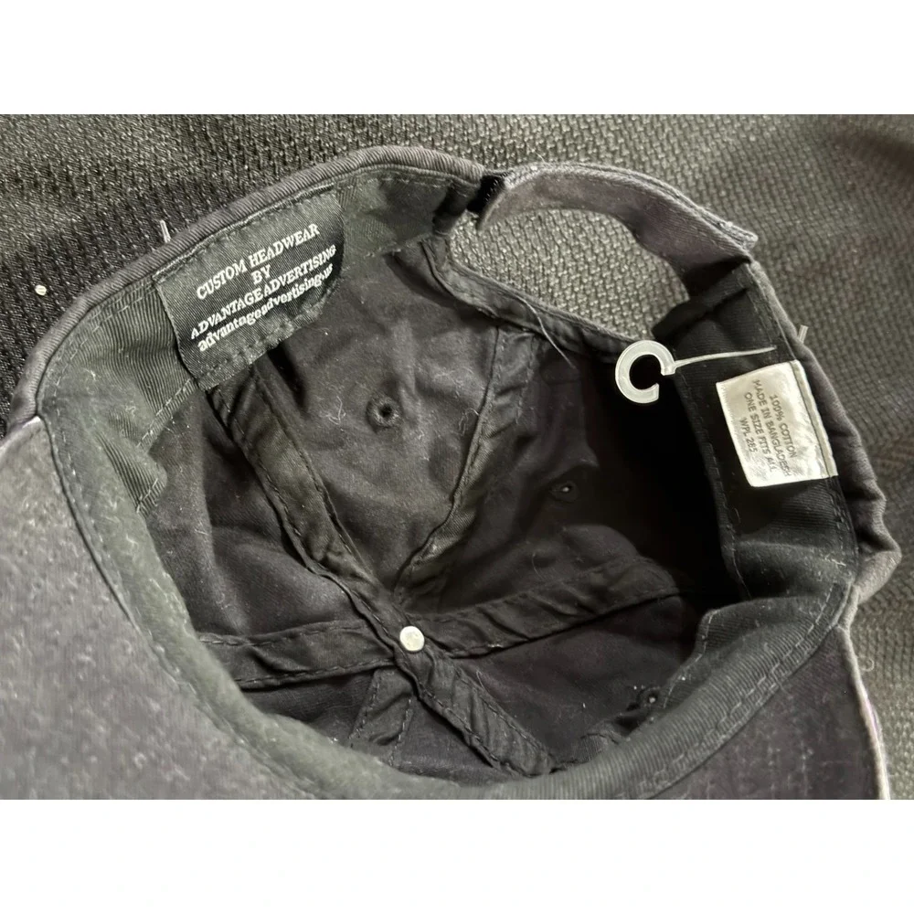 Advantage Advertising Baseball Cap Men's One Size Black Palmer Griffin Logo Hat